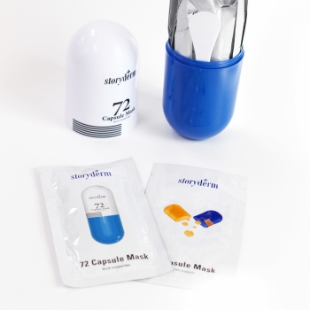 Storyderm Маска альгинатная капсульная с золотом Увлажняющий 72 Capsule Mask Blue Hydration (50 мл.*5 шт.+5 гр.*5 шт.) - Интернет-магазин косметики «Гримерка», Екатеринбург